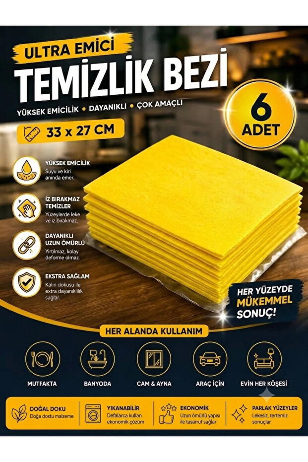 SARI TEMİZLİK BEZİ