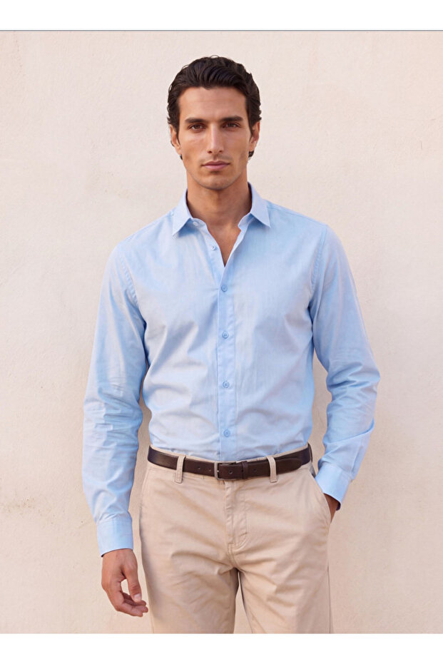 Smart Regular Fit Long Sleeves Shirt
