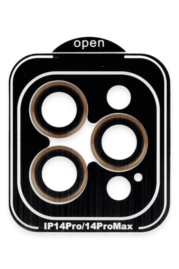Joko Apple iPhone 14 Pro Max Compatible Pvd Metal Camera Lens - Orange