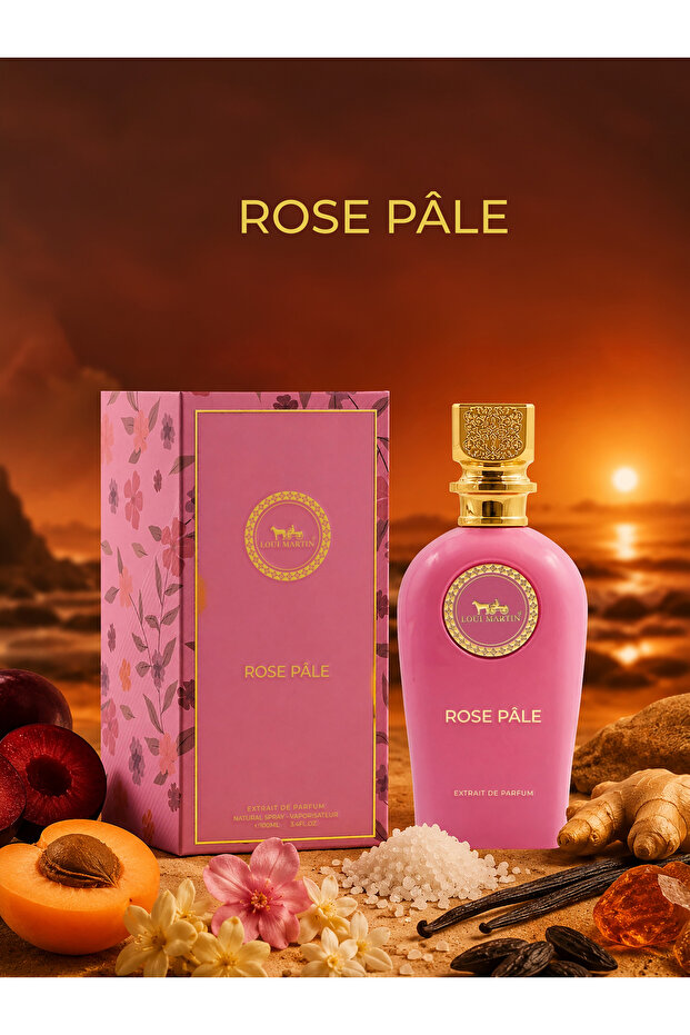 Rose Pâle Extrait De Parfum 100ml for Women | Elegant Rose Fragrance | Soft Floral & Feminine Perfume