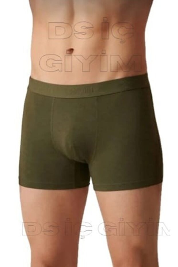 36 Men's Modal Lycra Khaki Boxer Single Piece