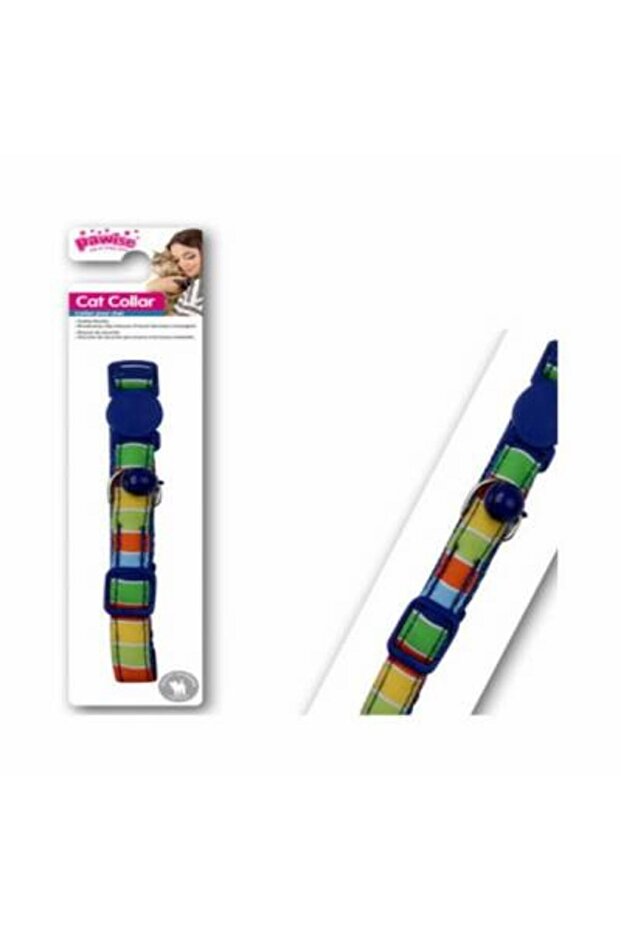 Blue Striped Cat Collar