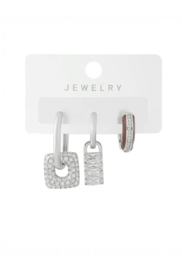 Vip Series 3-Piece Anti-Tarnish Earring Set
