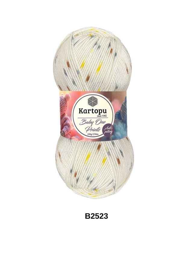 1 piece cardopu baby one prints 100 gram 250 meters baby blanket vest sweater cardigan jacket hand knitting yarn %100 anti-pilling - color: b2523