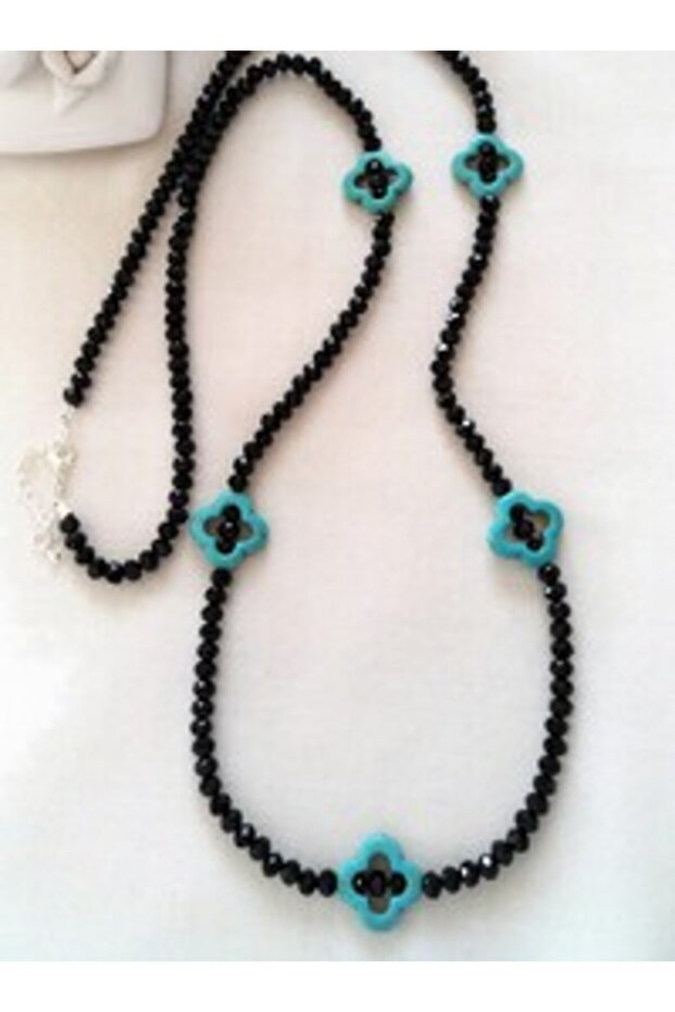 Special Design Crystal Necklace - Turquoise -