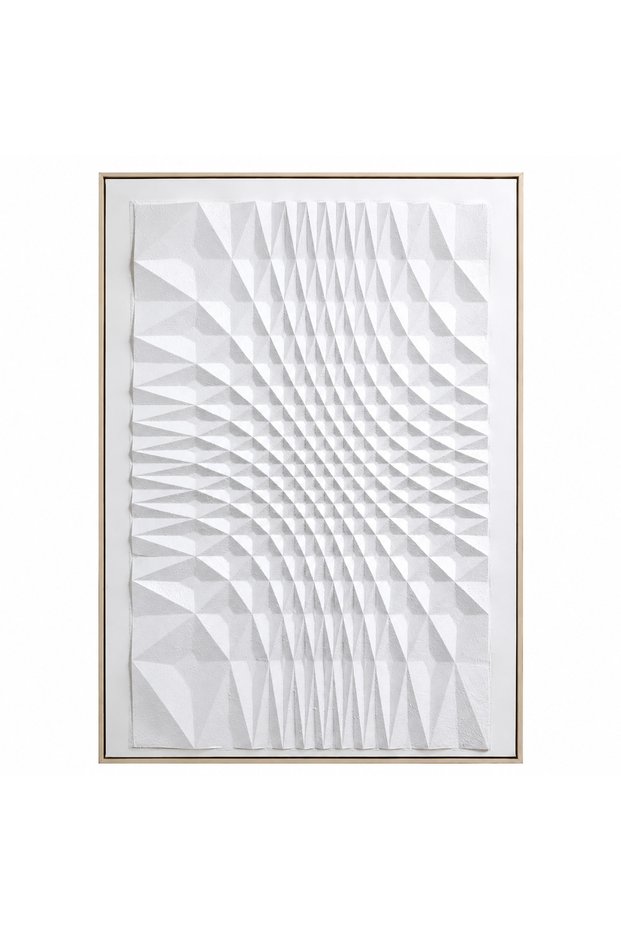 لوحة فنية بإطار بيج مقاس 120 × 80 سم