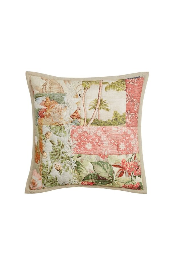 Island Reversible Quilted Pillowcase, 100% Fabric