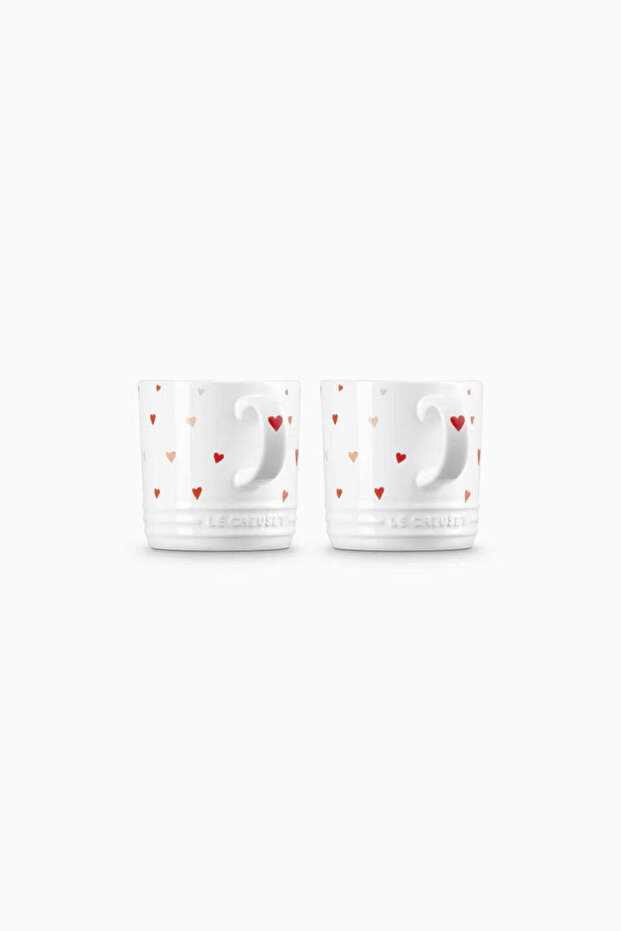 Limited Edition Stoneware Mug Set of 2 350 ml - White