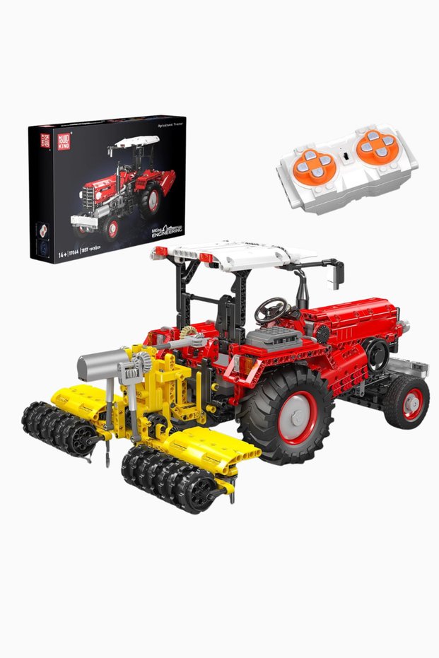 17064 Tractor Construction Set 1857 Pieces - Red