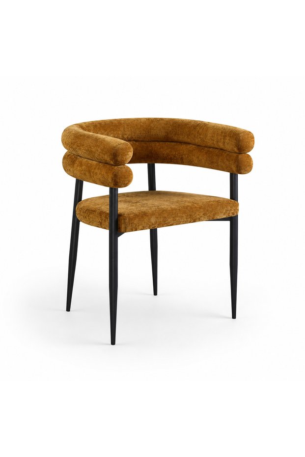Chair Dark Yellow Fabric