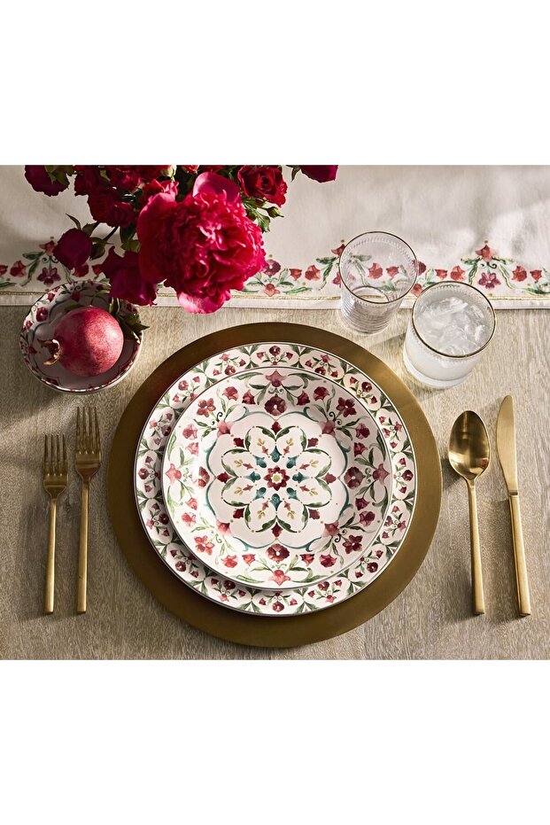 Zahra Salad Plate, Ramadan Collection, Ceramic, Made in China