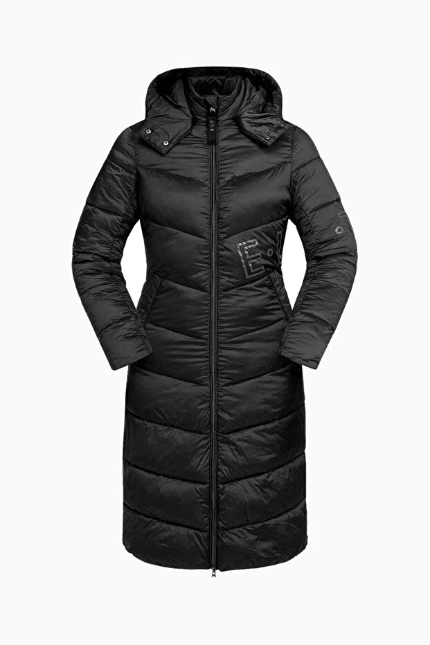 Oslo Lightweight Long Inflatable Women's Riding Coat - Black, 2XL
