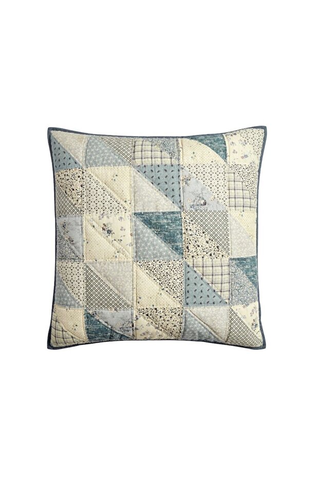 Ellis Reversible Quilted Pillowcase, 100% Cotton Material 66cm