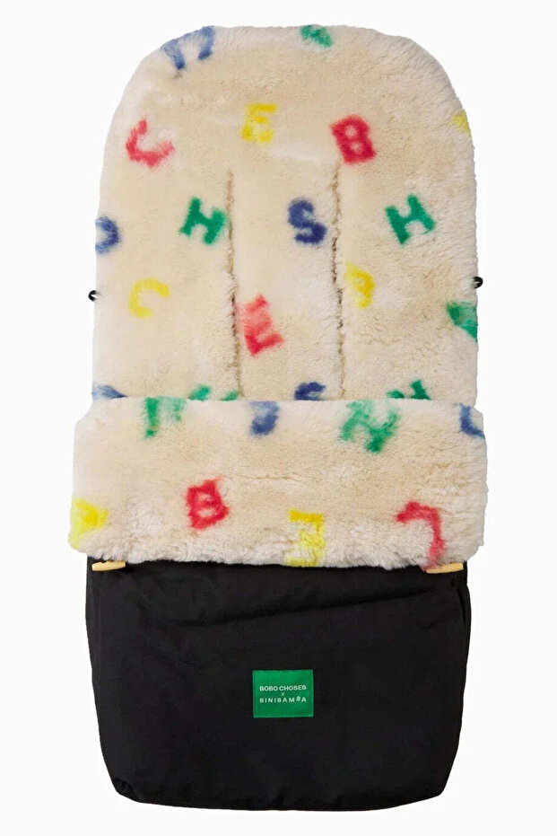 X Binibamba Shearling Lined Baby Sleeping Bag - Black