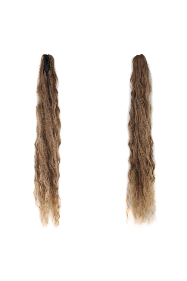 Extra Long Ponytail with Buckle and Clip / Caramel Auburn – Honey Foam Ombre