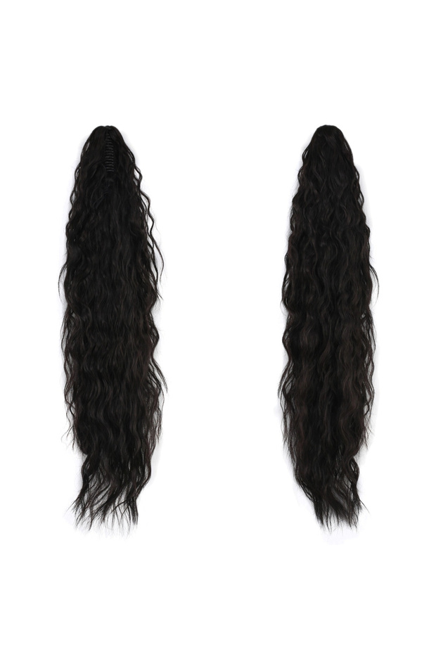 Natural Layered Cut Ponytail with Buckle / Natural Black Brown