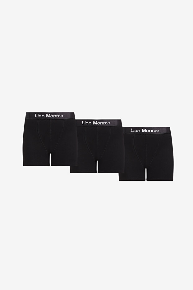 Men's Premium Cotton Black 3-Piece Stretchable Boxer Pack (Groom's Trunk) Dowry Set