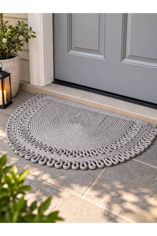 Jute Door Front Welcome Mat Custom Pattern Wicker Mat Innovative for Your Spaces
