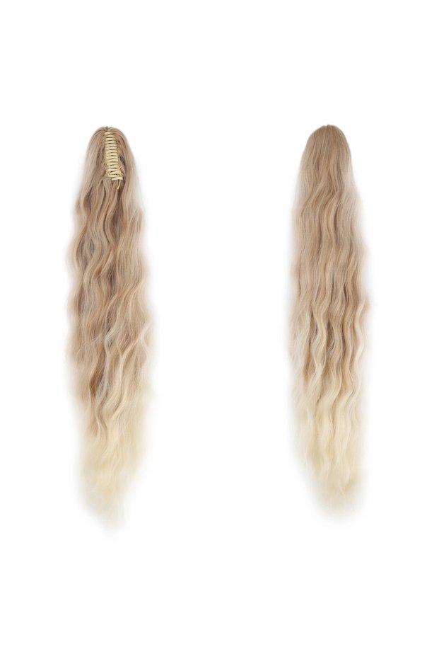 Buckle Protein Fiber Sen Horse Tail / Auburn Blonde Platinum Ombre