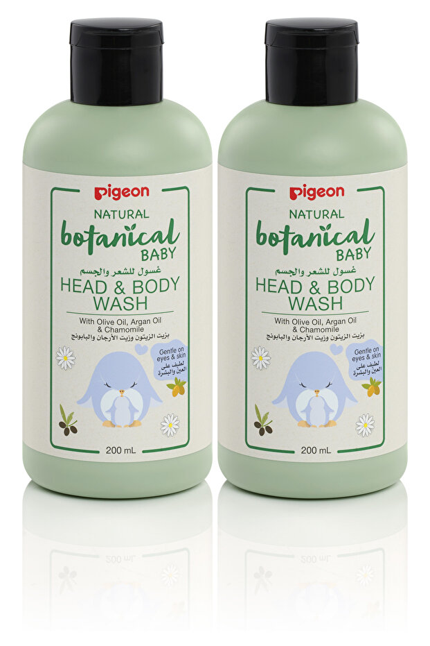 - Natural Botanical Baby Head & Body Wash 200ml - Twin Pack