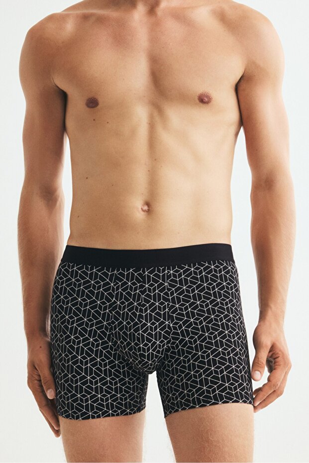 3'lü Normal Paça Boxer Şort Lycra®