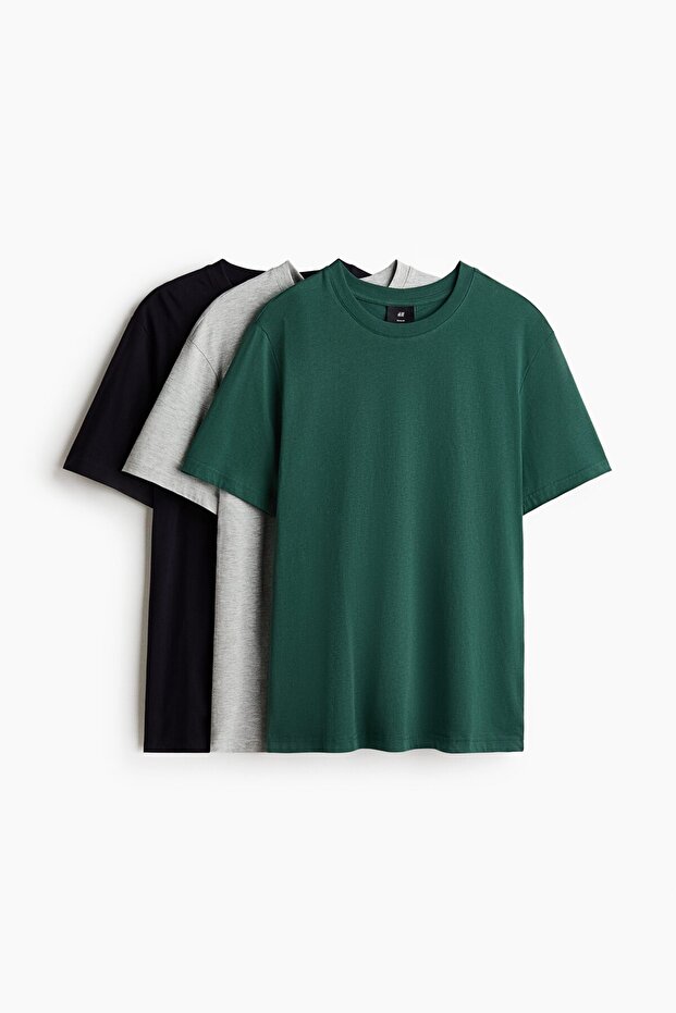 3'lü Regular Fit Tişört