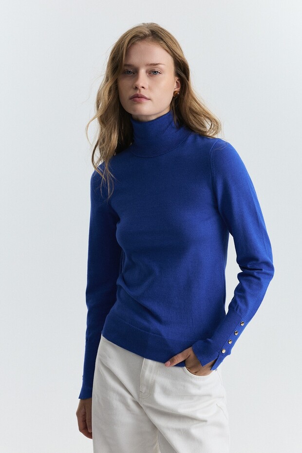 Turtleneck Basic Knitwear Sweater