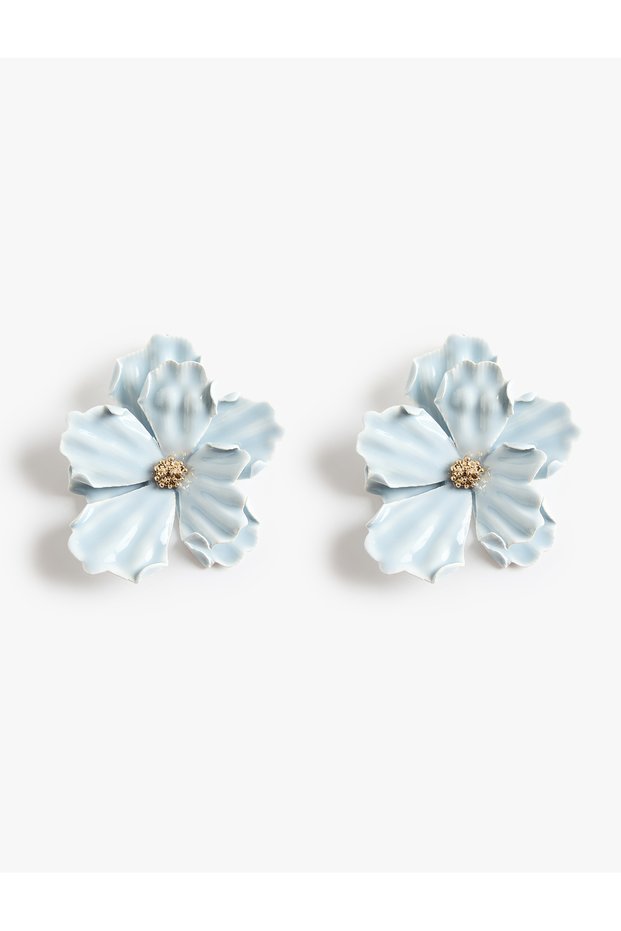 Floral Detailed Double Layered Earrings