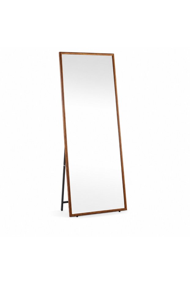 Mirror Stand with Brown Frame 180X70Cm