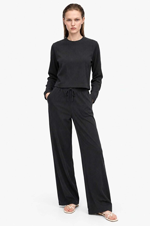Gathered sides Corded Fabric bottom top set