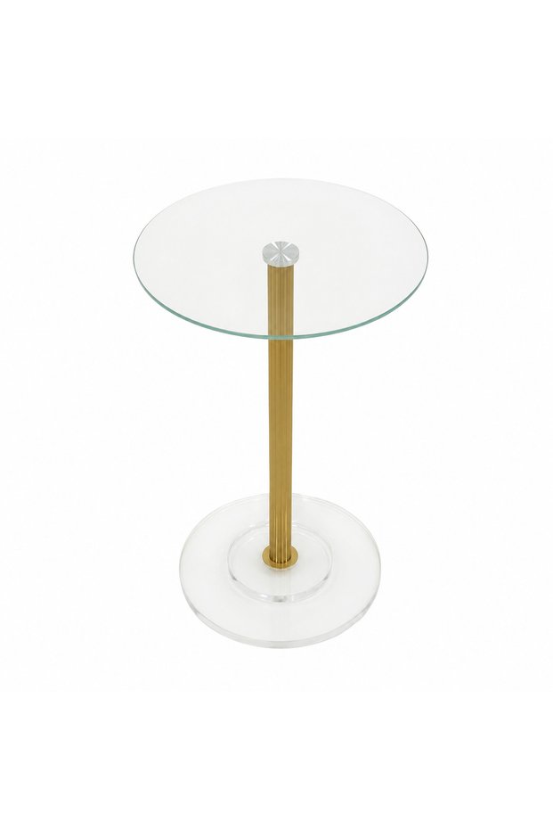 Single Gold Service Table