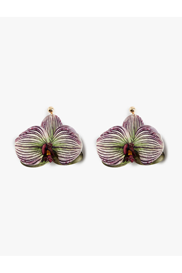 Large Size Dangle Flower Earrings