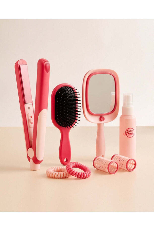 Pink Pretend Hair Styling Set (12 Piece)