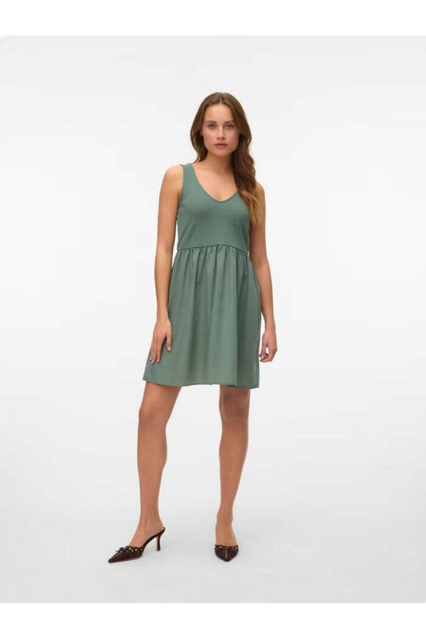 Rochie mini, verde - M