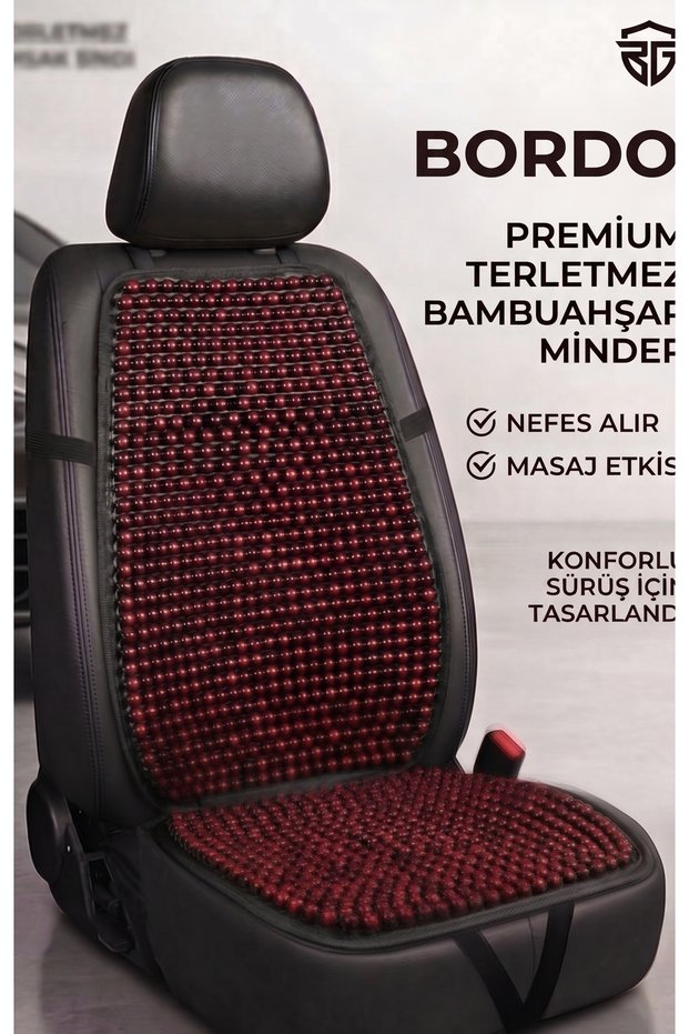 KOLTUK MİNDERİ BAMBU AHŞAP BONCUKLU