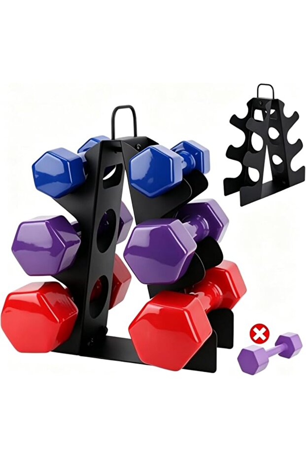Weight Rack for Dumbbells, EXBTOKA Compact A-Frame Dumbbell Rack Stand Only, Dumbbell Rack with Hand
