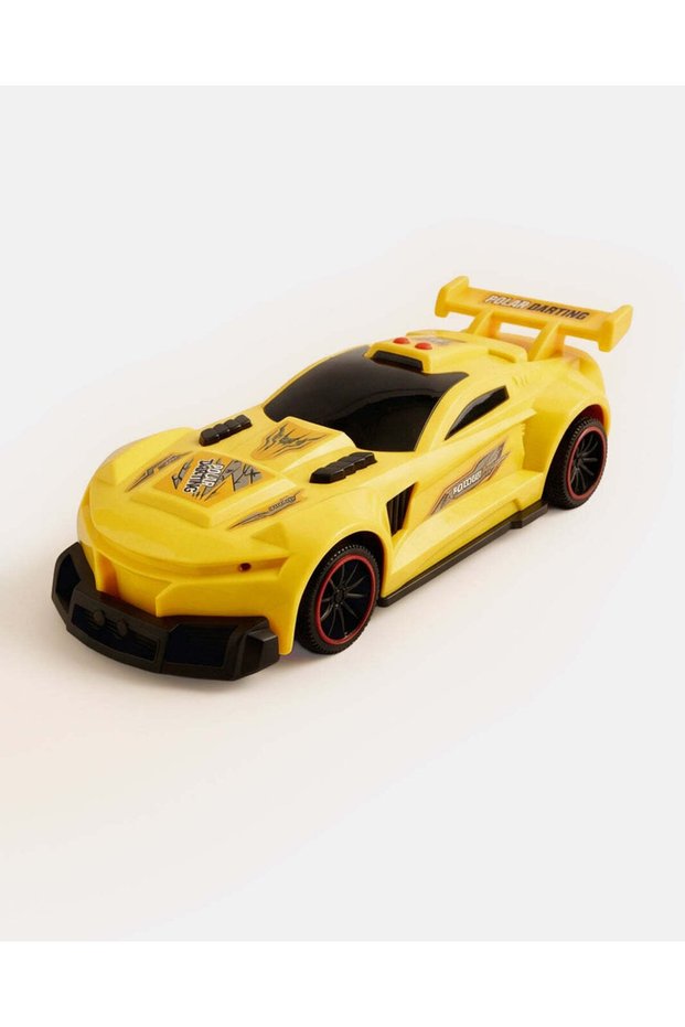 Yellow 1:10 Inertial Racing Car With Light And Sound