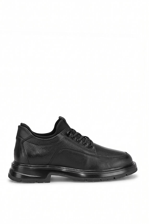 26Ksrrm341 Men's Genuine Leather Casual Shoes Black