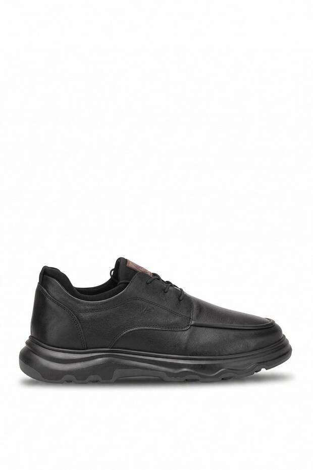 26Ksrrm1142 Men's Genuine Leather Casual Shoes Black