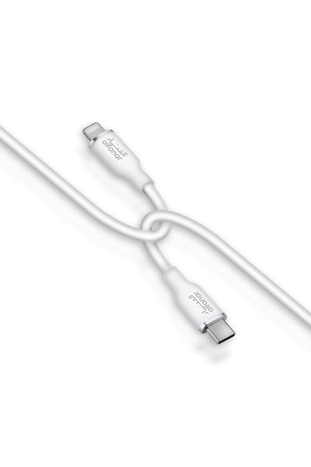 كابل شحن ونقل بيانات من USB-C إلى USB-L، كابل سيليكون بطول 1 متر - يدعم تقنية Power Delivery (PD)