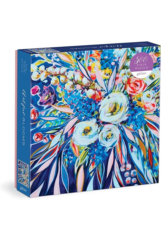 Artful Blooms – 500 Piece Puzzle Fun and Challenging Activity with Bright and Bold Artwork o