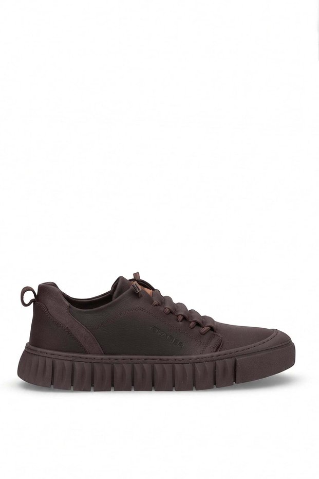26Ksrrm1179N Men's Genuine Leather Casual Shoes Brown
