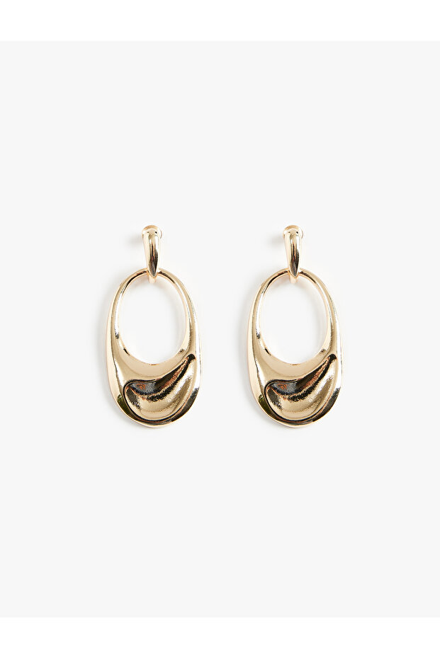 Large Dangle Hoop Earrings