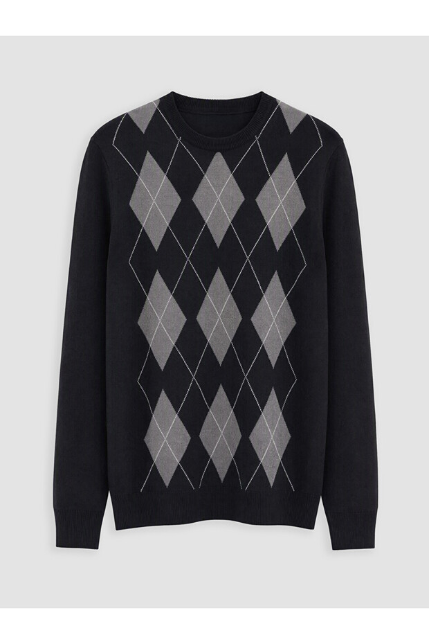 I Zero Roba Collar Embroidered Men's Knitwear Sweater from Freezen Store