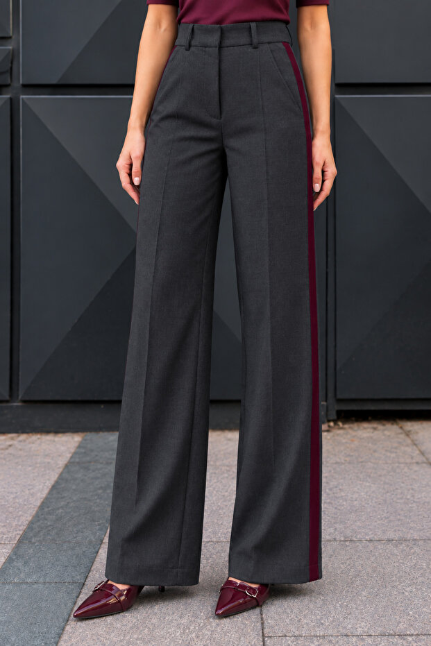 Black Garnished Trousers - 2Y51092