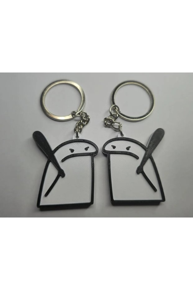 Flork Angry Couple Keychain Set (2 Pieces)