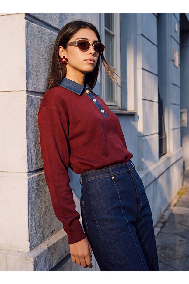 LS COLLAR KNITWEAR