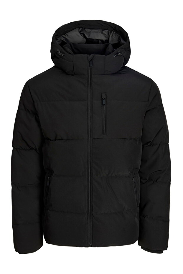 Men's Zipper-Closed Hooded Inflatable Jacket - Becks