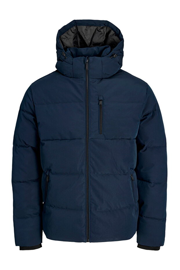 Men's Zipper-Closed Hooded Inflatable Jacket - Becks