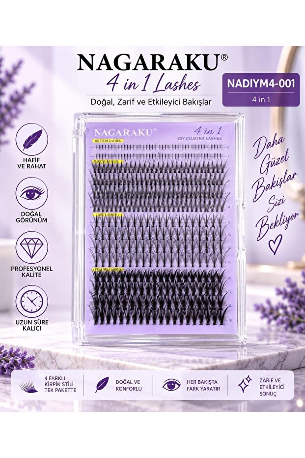 Nagaraku False Eyelashes Types 53 Models with Variants